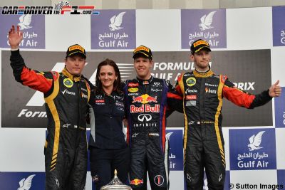Vettel se escapa en el Mundial con una victoria en Bahréin; Alonso se pierde en el desierto