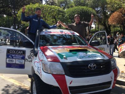 Chuquisaca presenta su equipo para correr en el Rally Dakar 2015