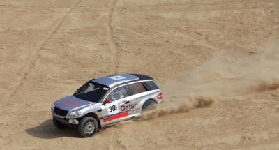 Al-Attiyah y Lucas Cruz vencen en Qatar con el SAM Mercedes 35cc