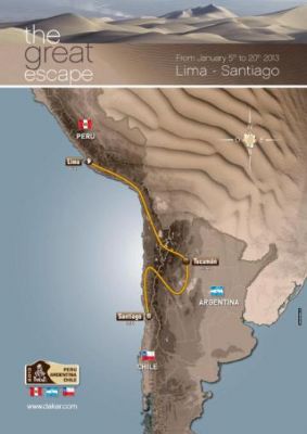 Recorrido del Dakar 2013