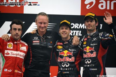 Vettel triunfa en el GP de India, pero Alonso mantiene vivo el Mundial