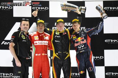 Raikkonen gana un memorable GP de Abu Dhabi; Alonso y Vettel escalan al podio