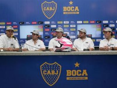 Boca Juniors y su equipo Dakar