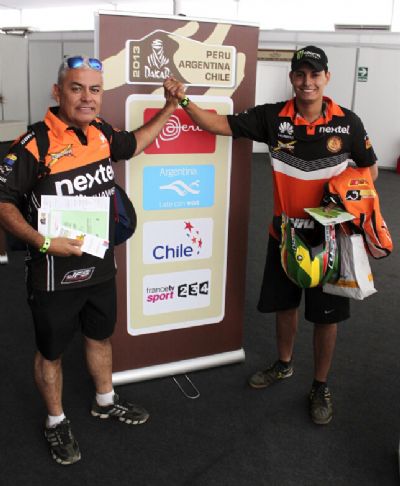 Leonardo y Diego Martínez están listos para la largada del Dakar